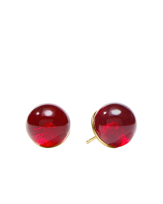 Ravello Stud- Gold- Cranberry