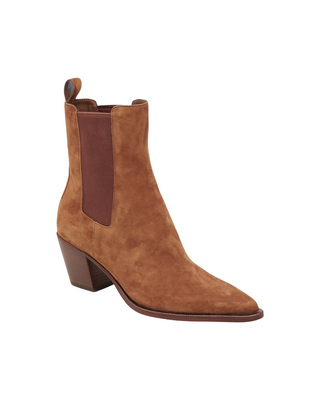 Shadie H2O Booties- Dark Brown Suede