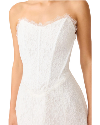Clarisse Tulip Dress- White