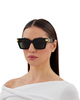 Gucci Cat Eye Sunglasses- Black + Gold