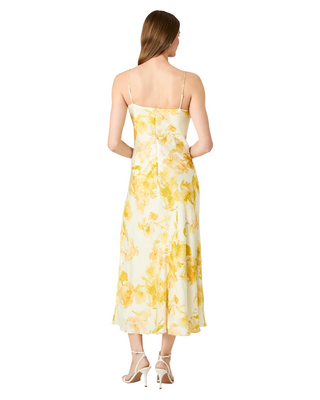 Oona Satin Sophie Floral Dress- Daisy