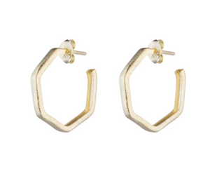 Lure Hoop Earrings- Gold