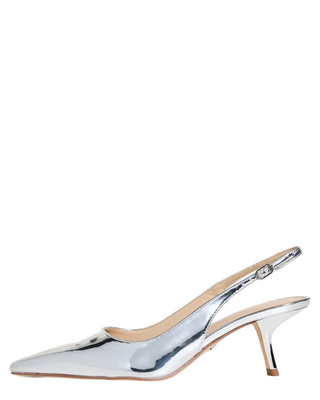 Bianka Sling Heel- Silver