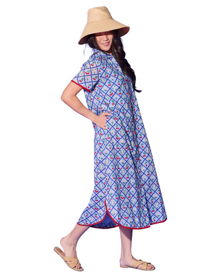 Josie Dress- Light Blue Cherry