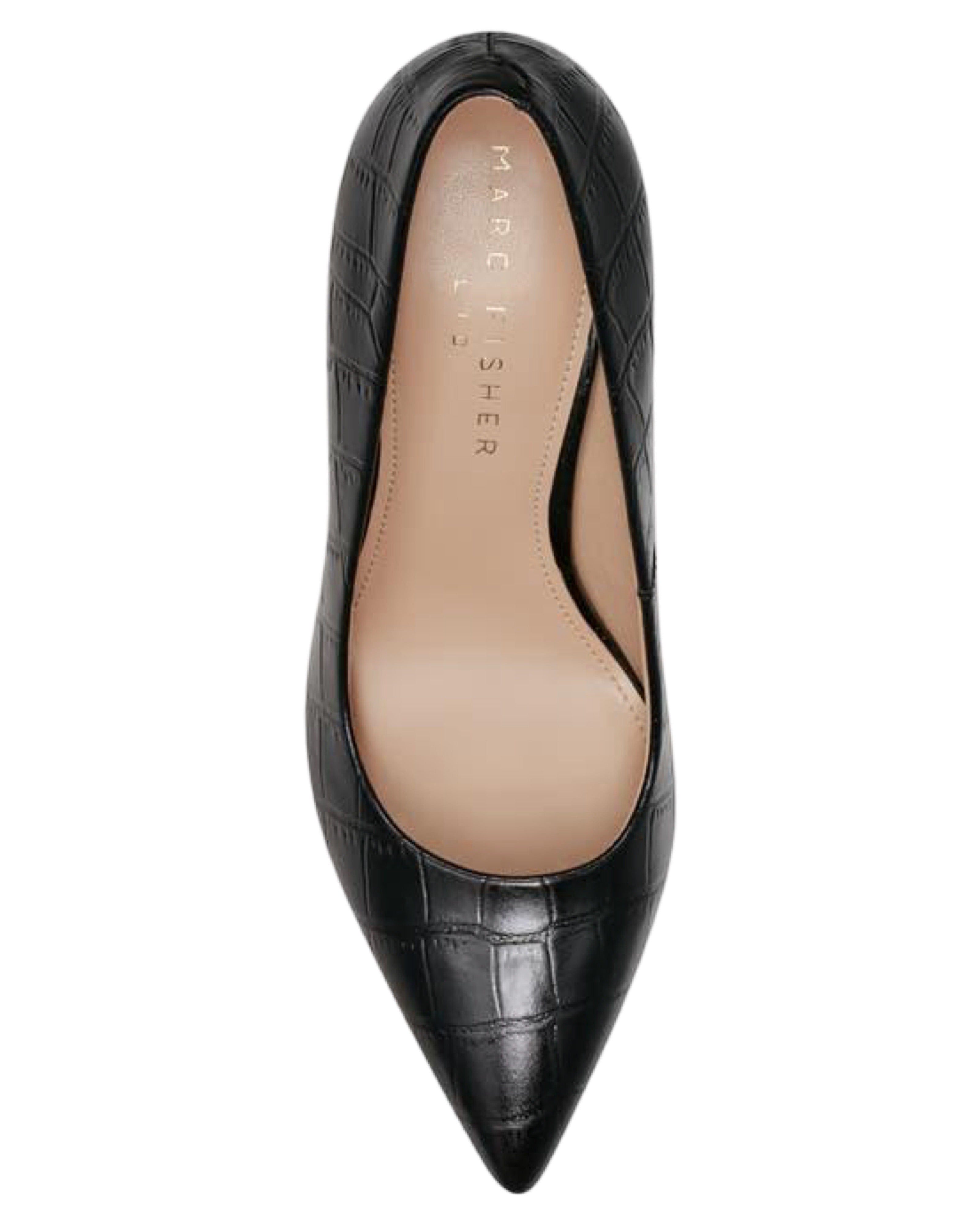【PORTERNA】Monoi Point Pumps Genni Pointed Toe Pump- Black Croc – Monkee's of Ridgeland