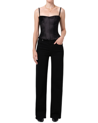 Annina Straight Leg Jean 33"- Starless (Black)