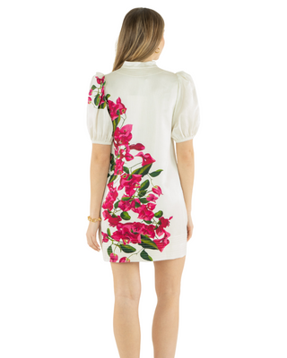 Hampton Mini Dress- Bougainvillea