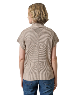 Cable Wedge Sweater- Birch