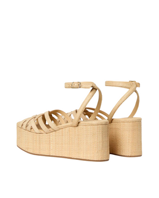 Channing Platform Sandal- Natural