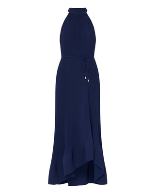 Nalani Pleated Dress- Navy