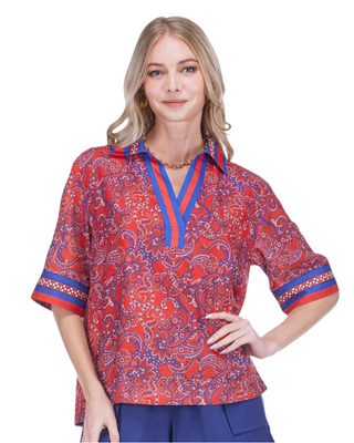 Liberty Paisley Collar Shirt