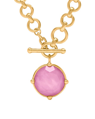 Honeybee Demi Necklace- Iridescent Tourmaline Pink