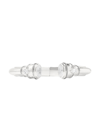 Cannes Demi Cuff- Silver- CZ