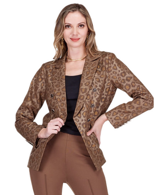 Winnie Blazer- Golden Leopard