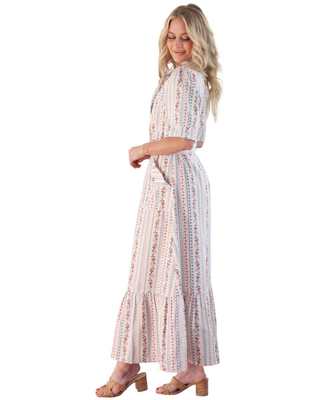 French Floral Maxi Dress
