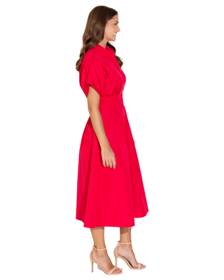 Becca Dress- Poppy Pink