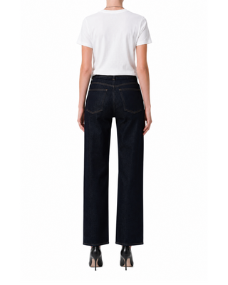Palma Straight Jean Clean Hem- Inky Rinse