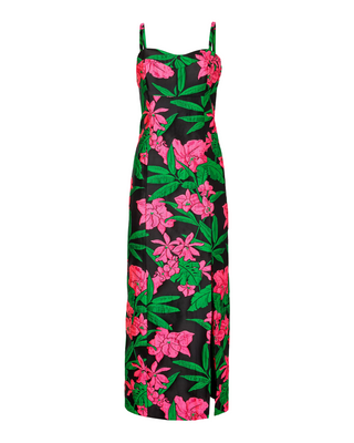 Alima Maxi Dress- Noir Jungle Bouquet Jacquard