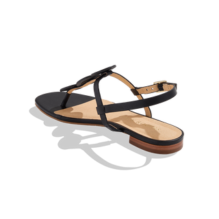 Worth Flat Sandal- Black