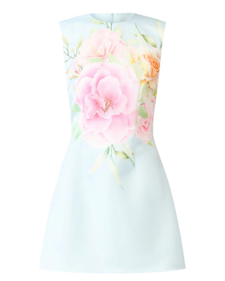 Harper Shift Dress- Baby Blue Floral