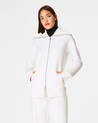 AirEssentials Luxe Full Zip Tunic- Powder