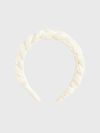 Braided Headband- Pearl