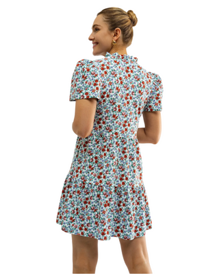 Navy Dress- Italian Porcelain