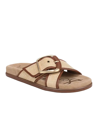 Darla Multi-Buckle Slide Sandal- Bleached Beechwood