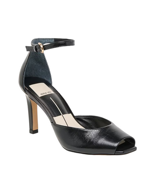 Serlo Peep Toe Heel- Midnight Crinkle Patent
