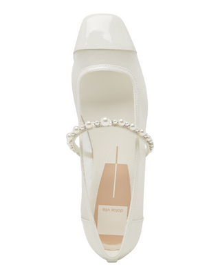Rollin Pearl Flat- White Mesh