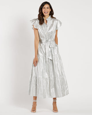 Mirabella Dress- Silver Foil Medallion