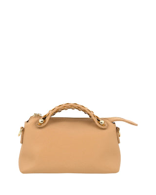 Paris Top Handle Crossbody- Beige