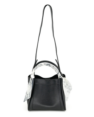 Twilly Double Top Handle Bag- Black