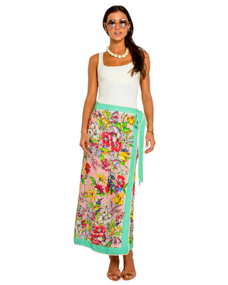 Winnifred Wrap Skirt- Vintage Scarf
