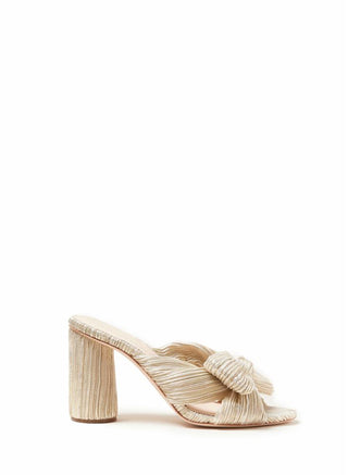 Penny Knot Mule- Platinum