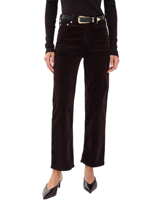 Palma Corduroy Straight Jean- Barrister