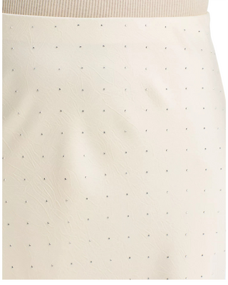 Eden Satin Midi Skirt- Ivory