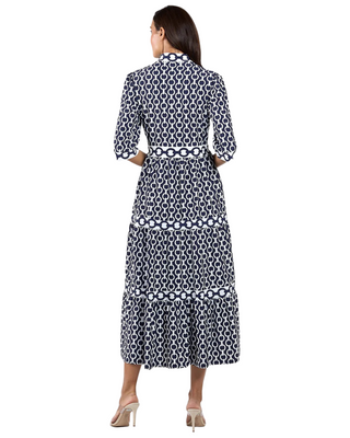 Candy Dress- Navy Chains