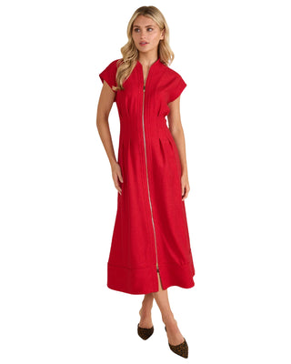 Rosalie Dress- Crimson