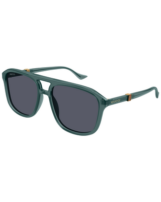 Gucci Aviator Sunglasses- Green + Grey
