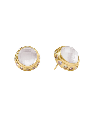 Rainbow Stud- Iridescent Clear Crystal