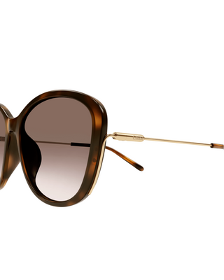 Chloe Soft Square Cat Eye Sunglasses- Havana Brown