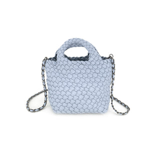 Braided Crossbody Clutch- Sky Blue