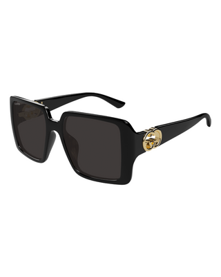 Gucci Hailey Oversized Square Sunglasses- Black