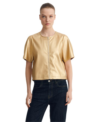 Houston Top- Metallic Gold