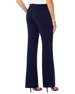 Kayla Wide Leg Trouser- Cadet Blue