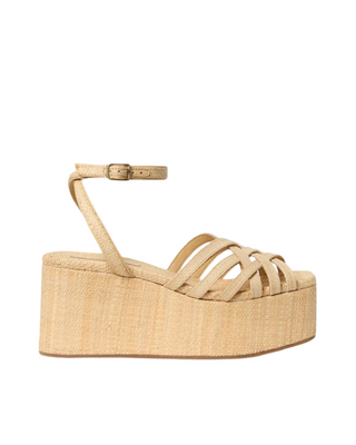 Channing Platform Sandal- Natural