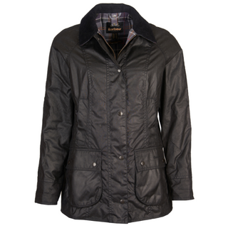 Classic Beadnell Wax Jacket- Black