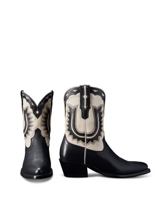 The Jolene Boot- Midnight + Bone