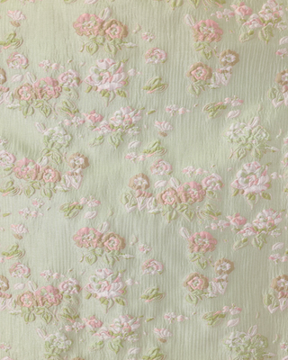 Alice Brocade Dress- Pastel Pistachio